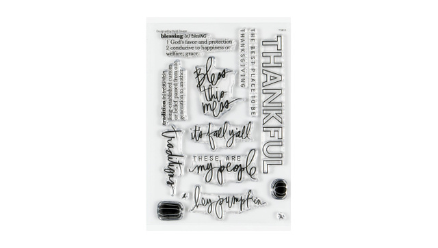 Stamp Set : 4×6 Thankful, 1 of 2