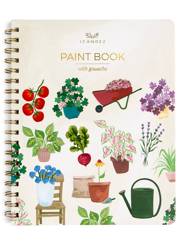 Houseplants Learn-To-Paint Gouache Paint Book, 8 of 9