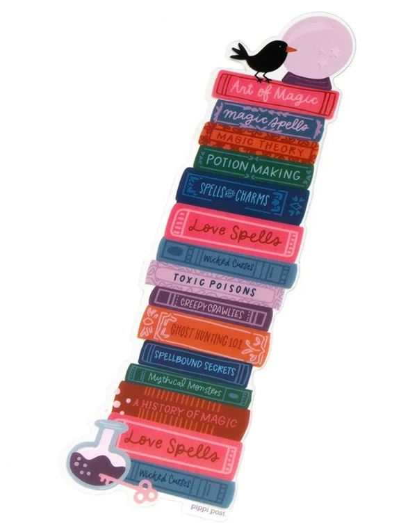Spooky Book Stack Transparent Bookmark, 4 of 4