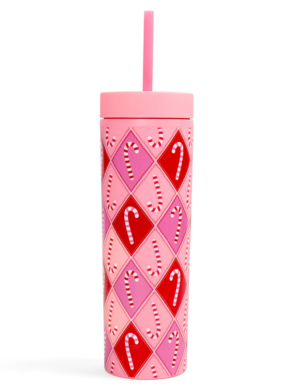 Candy Canes Christmas 16oz Acrylic Tumbler - Pink, 2 of 4