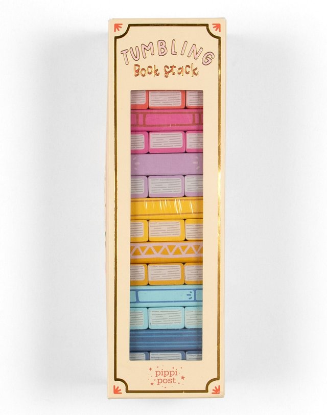 Tumbling Book Stack - Wooden Block Stacking & Balance Game, 5 of 8