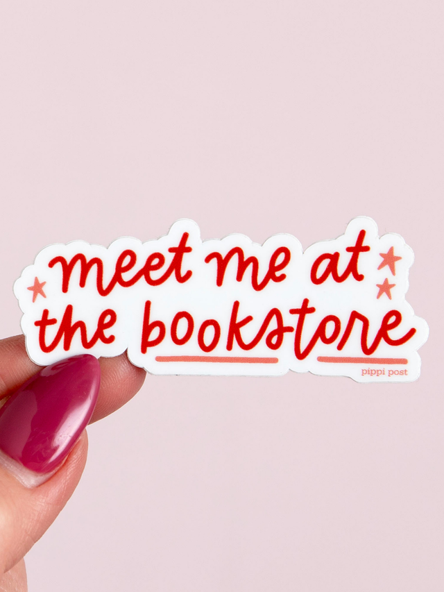 Meet Me At The Bookstore Decal Sticker, 1 of 2