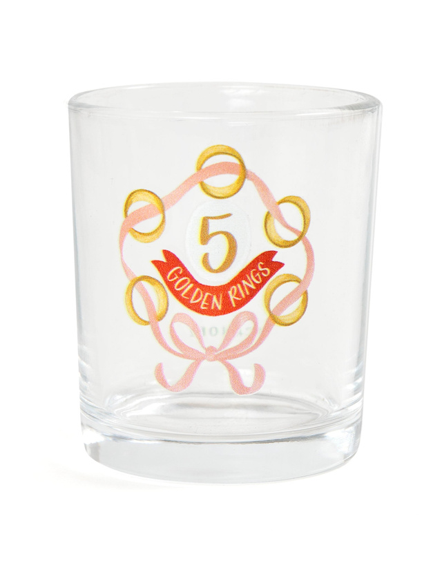 Five Golden Rings 7.5oz Short Juice Glass, 3 of 3
