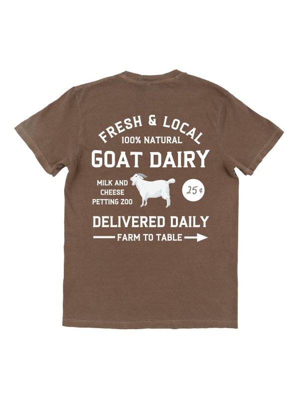 Goat Farmers Market Tee - Espresso, 3 of 4