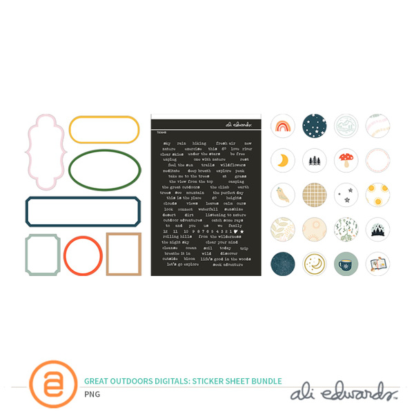 The Great Outdoors Digital Sticker Sheet Bundle, 1 of 1