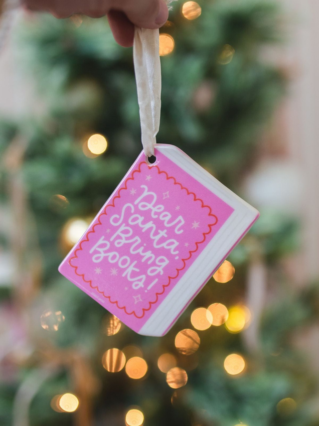 Dear Santa Bring Books Christmas Ornament, 2 of 5