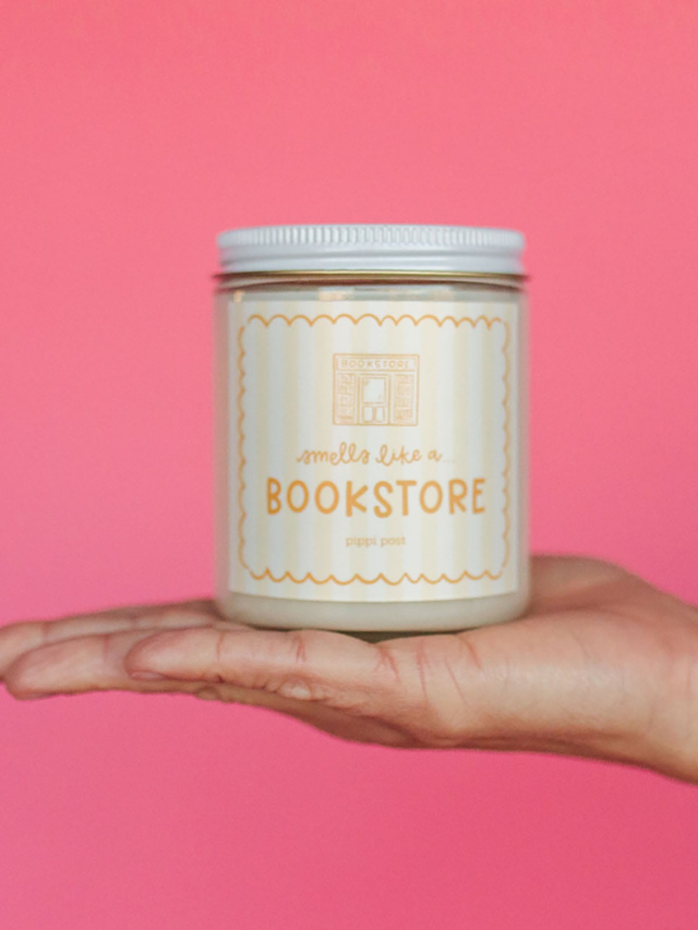 Smells Like a Bookstore Scented Soy Hand-Poured Candle, 4 of 5