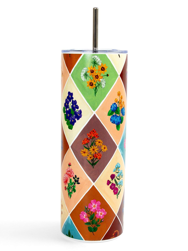 Vintage Blooms Floral 20oz Stainless Steel Skinny Tumbler, 3 of 3