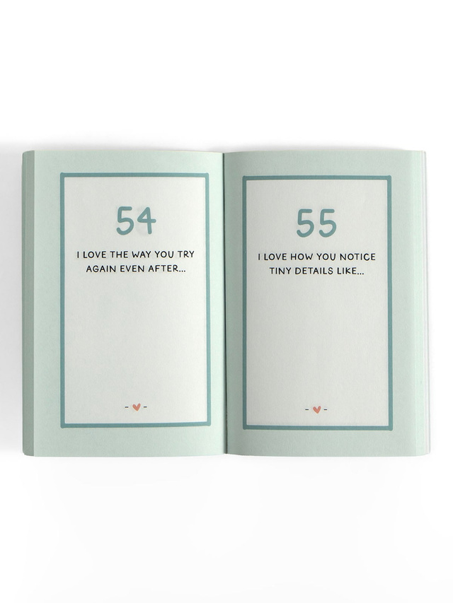 100 Things I Love About You Prompted Journal, 9 of 10
