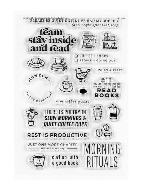 Stamp Set : 4×6 Coffee & Books by Goldenwood Co, 1 of 3