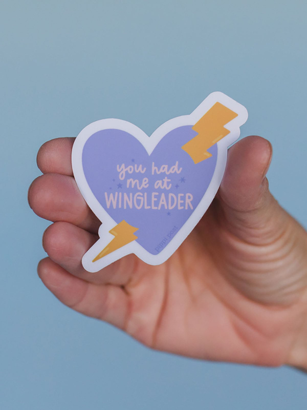 You Had Me at Wingleader Romantasy Decal Sticker, 1 of 3