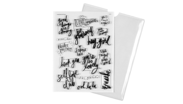 Stamp Set : 6×8 Be Positive, 1 of 5
