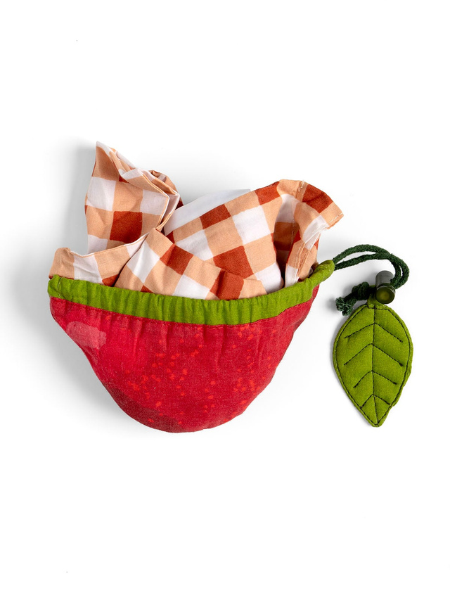 Cherry Reusable Foldable Market & Grocery Tote Bag, 2 of 6