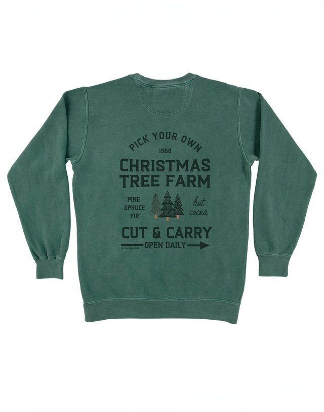 Christmas Tree Farm Sweatshirt - Blue Spruce , 3 of 4