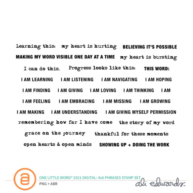 One Little Word® 2021 Digital One Little Word® Phrases Stamp Set, 1 of 1