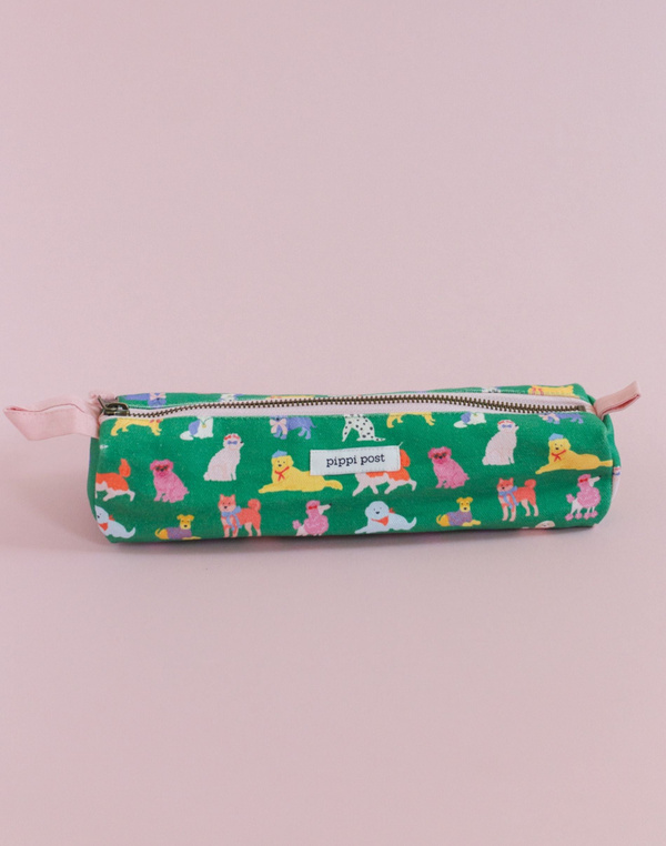 Dapper Dogs Canvas Pencil Pouch, 1 of 3