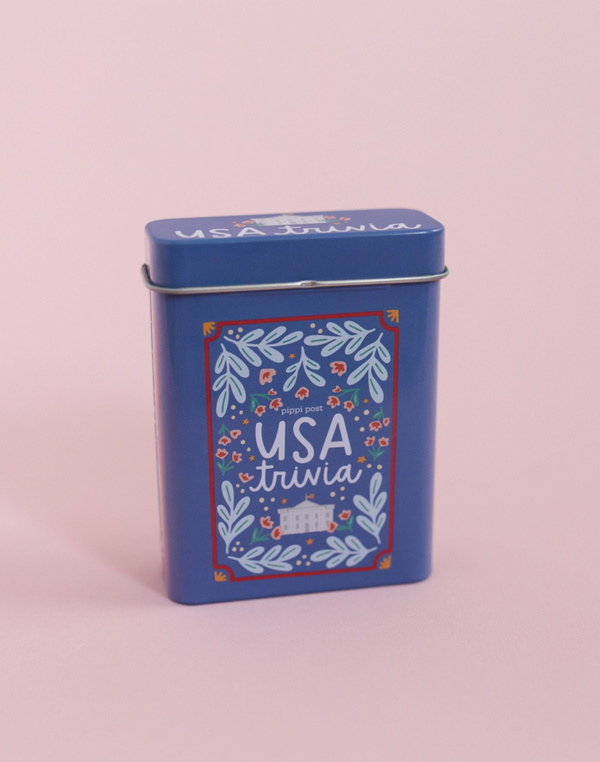 USA Trivia Game - Deck of Cards + Storage Tin, 7 of 8