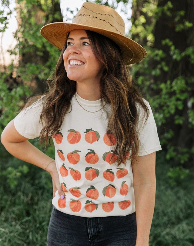Peach Blossom Tee - Ivory, 4 of 4