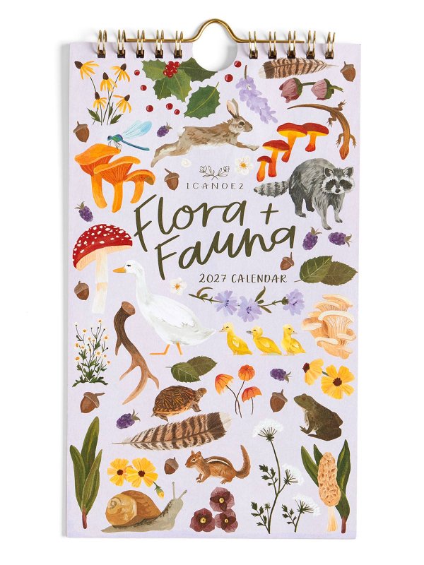 2027 Flora & Fauna Petite Hanging Wall Calendar, 1 of 6