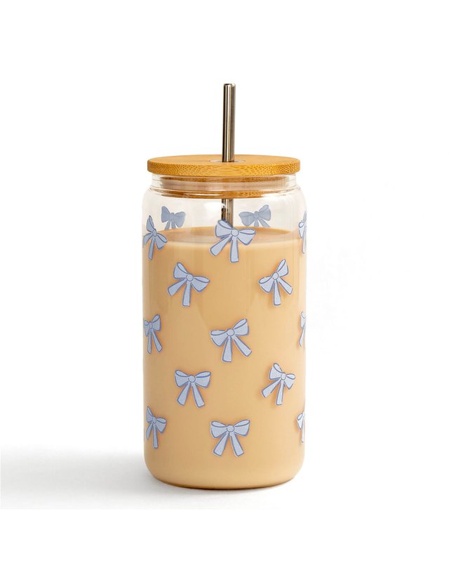 Blue Bows Glass Can, 3 of 3