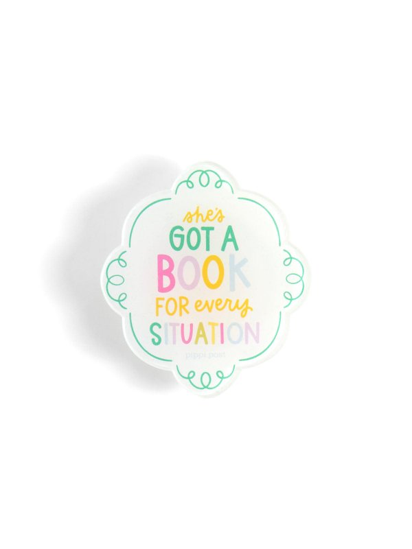 She's Got A Book For Every Situation E-Reader Grip, 3 of 6