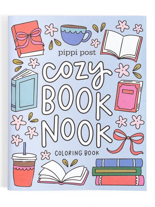Cozy Book Nook Coloring Book, 1 of 4