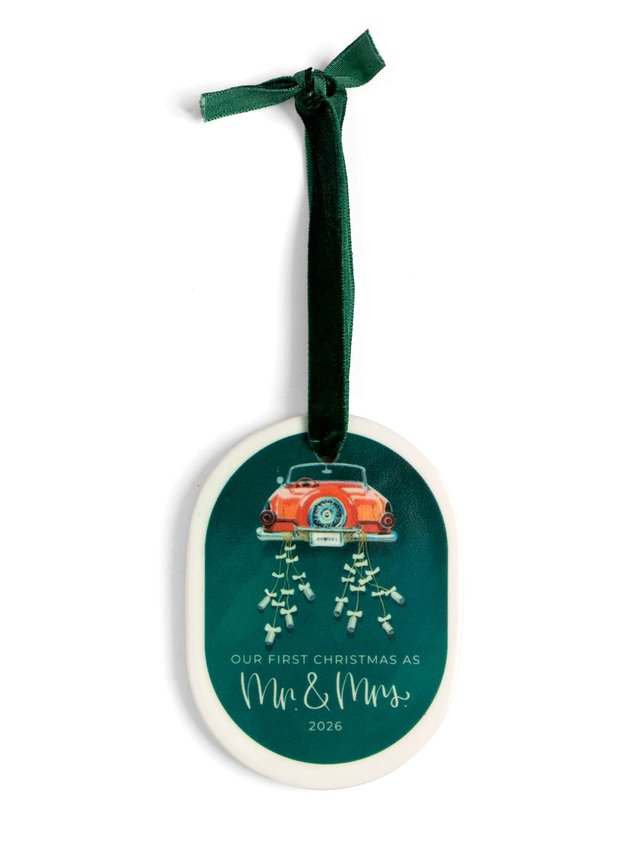 First Christmas As Mr. & Mrs. Newlyweds 2026 Ornament, 2 of 2