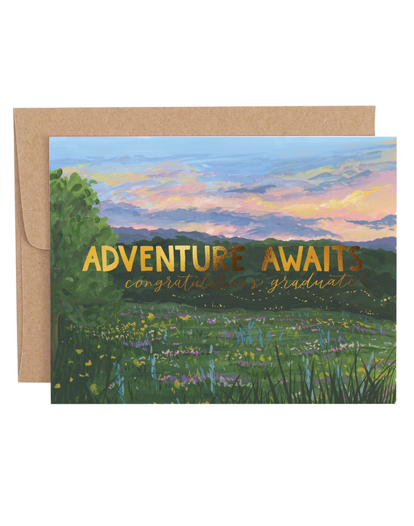 Adventure Awaits Graduation Greeting Card, 1 of 1
