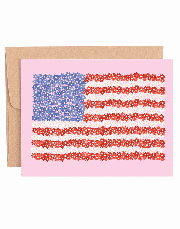USA Florals Greeting Card, 1 of 1