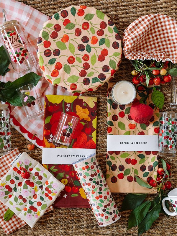 Cherry Reusable Foldable Market & Grocery Tote Bag, 5 of 6