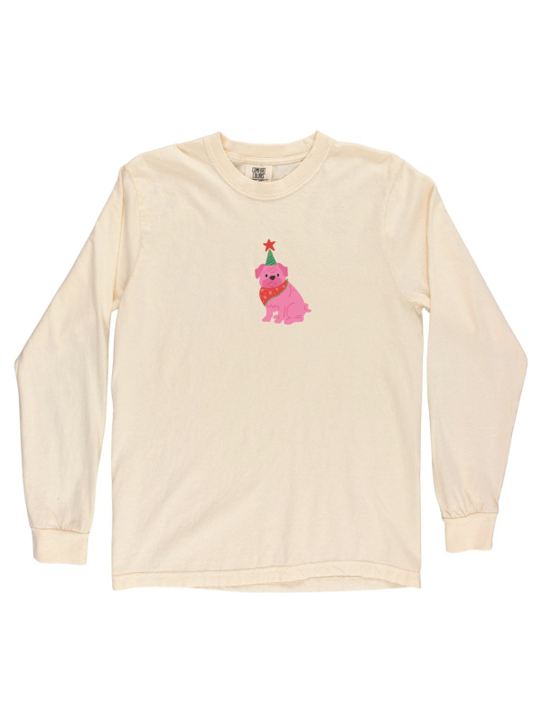 Christmas Dogs Long-Sleeve Tee - Ivory, 2 of 2