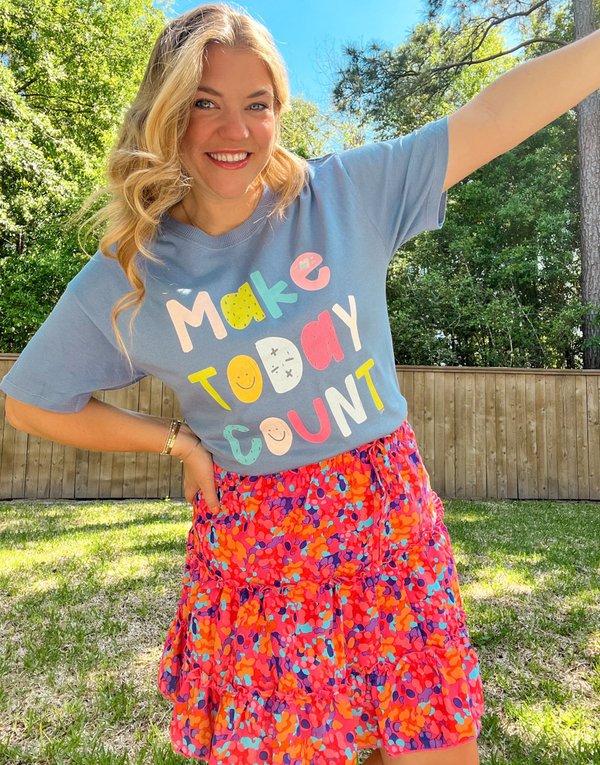 Make Today Count - Callie Tee - Infinity Blue, 1 of 4