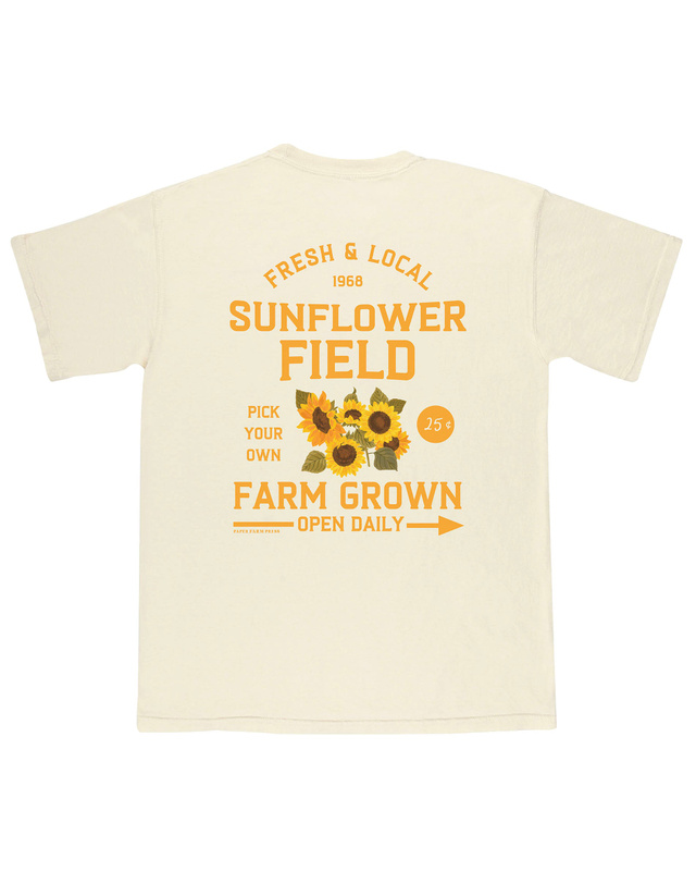 Sunflower Field Farmers Market Tee - Ivory, 4 of 5