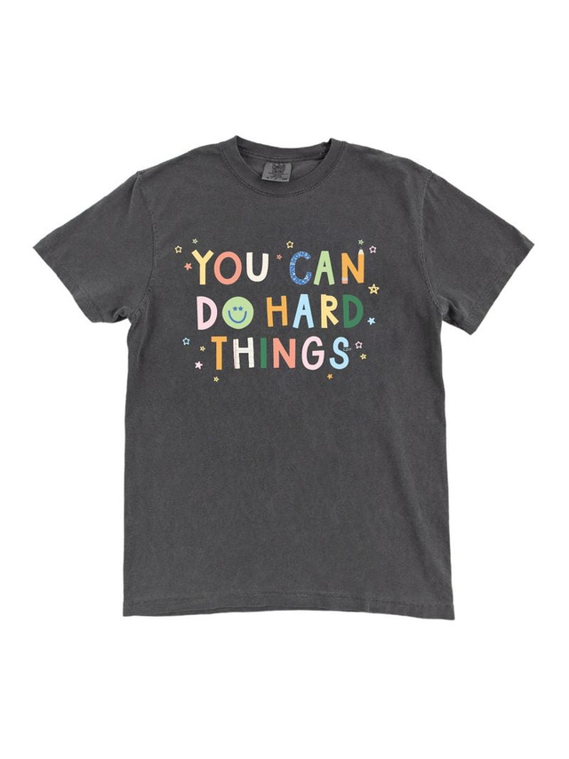 You Can Do Hard Things Tee - Pepper, 4 of 4