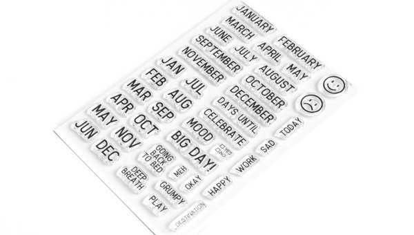 Stamp Set : 4×6 Calendar Months, 2 of 2