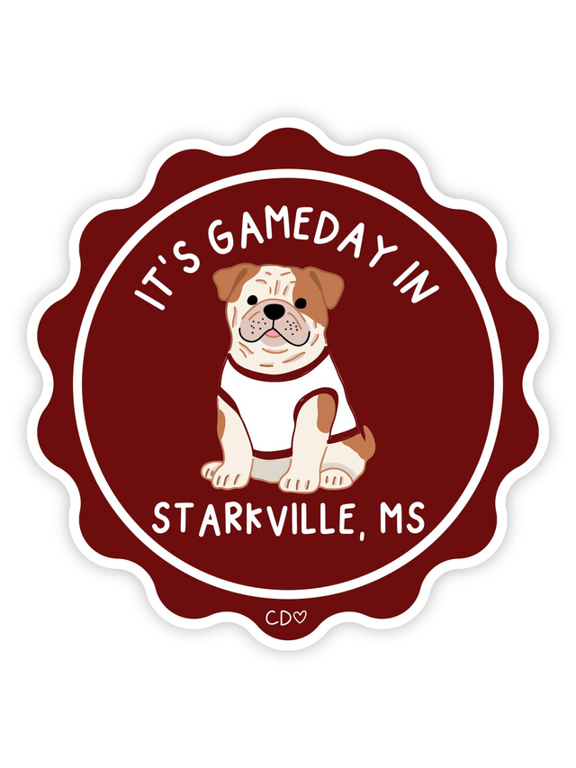 Starkville Football Game Day Mascot Decal Sticker, 2 of 4