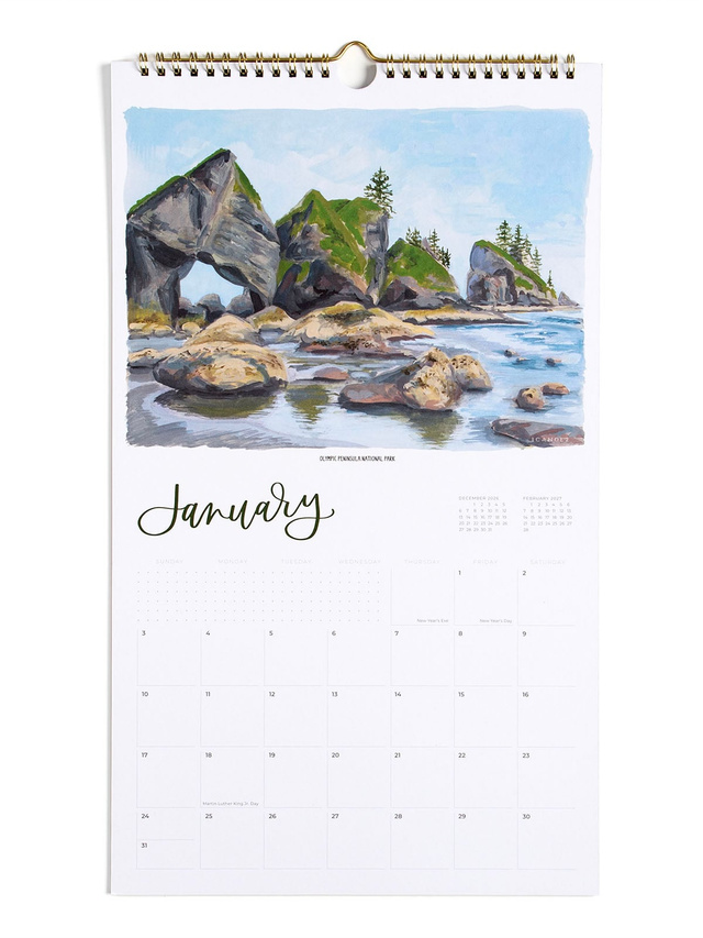 2027 National Parks Hanging Wall Calendar, 2 of 7