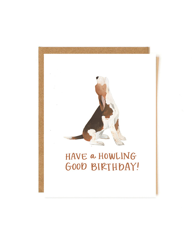 Howling Good Birthday Greeting Card, 1 of 1