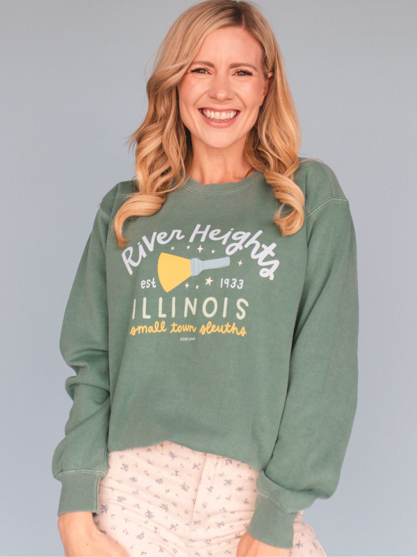 River Heights Small Town Slueths Sweatshirt - Light Green, 1 of 4