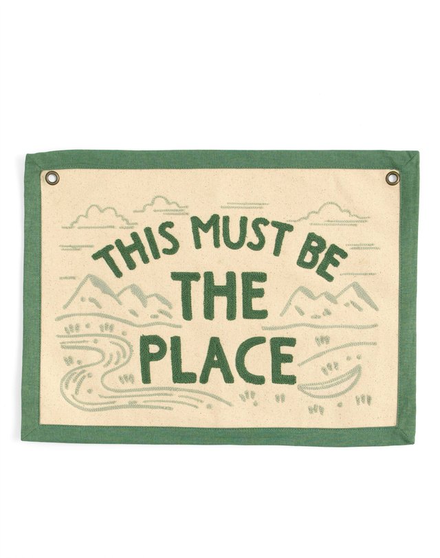 The Place Embroidered Canvas Banner, 2 of 4