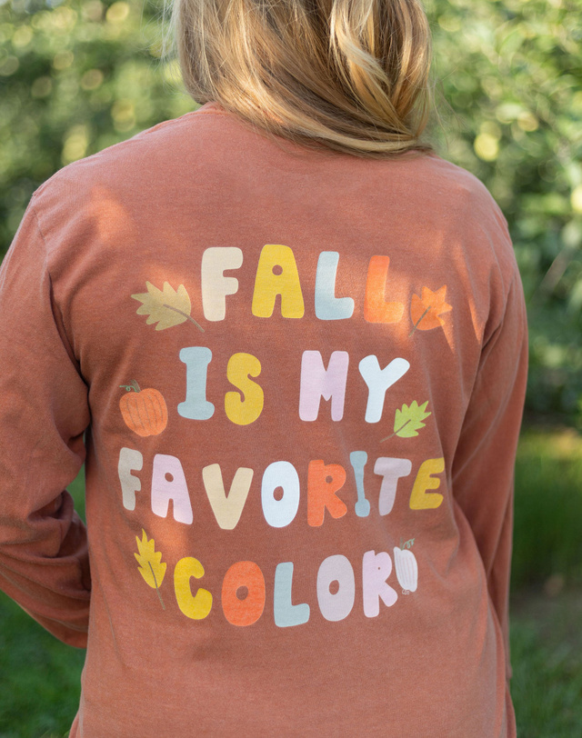 Fall Is My Favorite Color - Callie Long-Sleeve Tee - Spice, 1 of 5