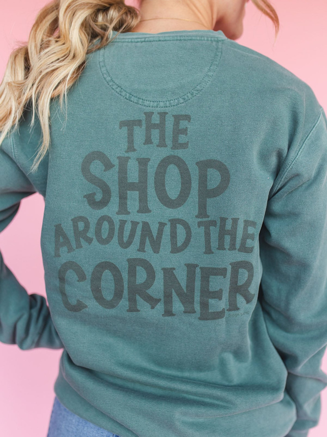 The Shop Around the Corner Sweatshirt - Blue Spruce, 4 of 6