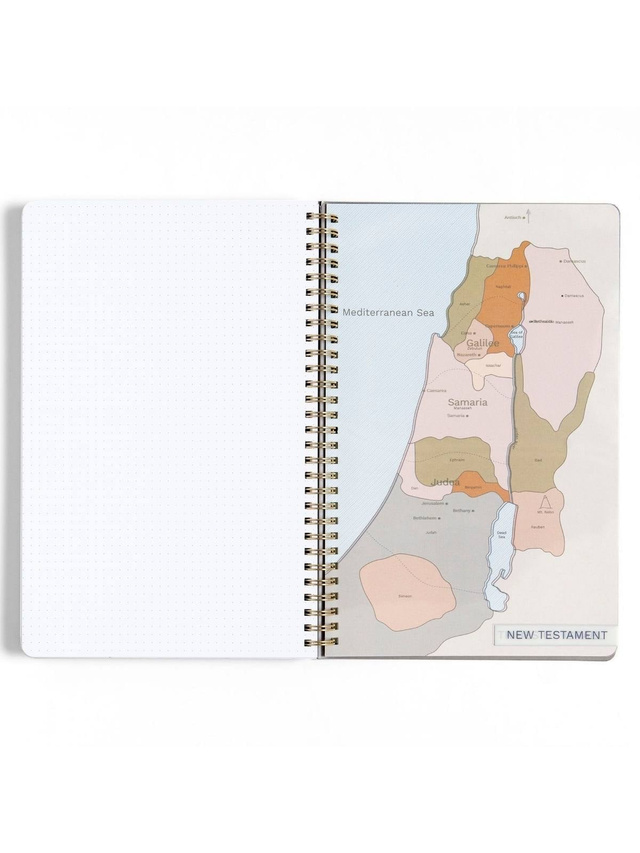Black Bible Study Spiral Notebook with Reference Maps, 4 of 9
