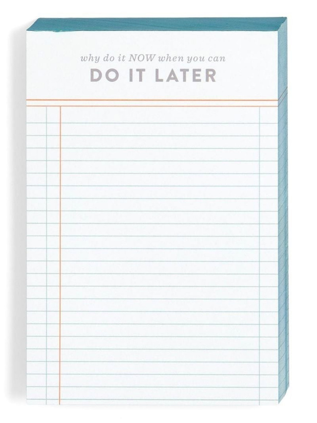 Do It Later 4×6 Notepad, 1 of 3