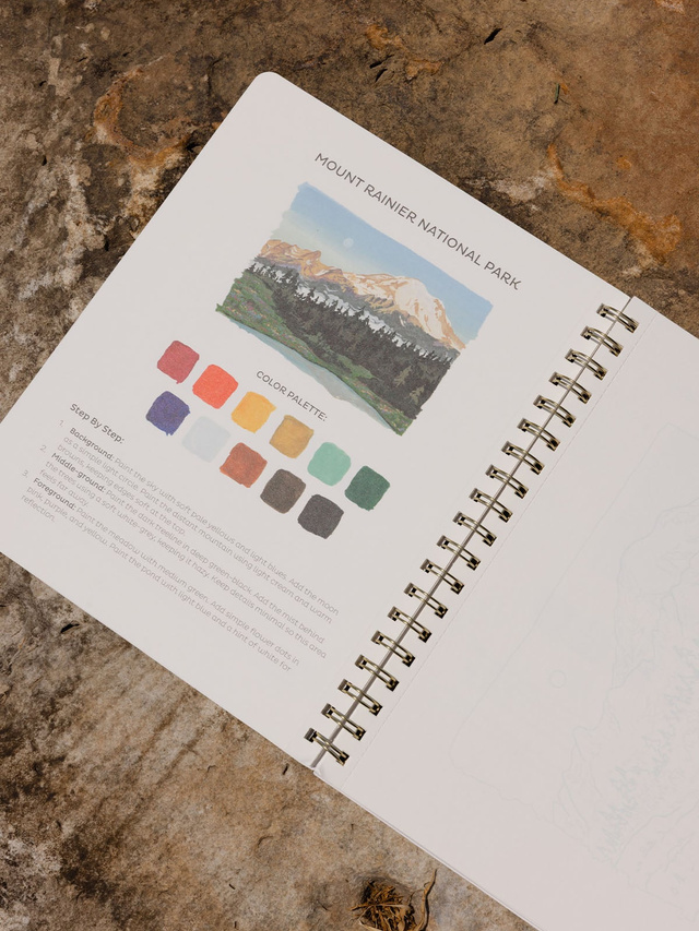 National Parks Learn-To-Paint Gouache Paint Book, 2 of 7