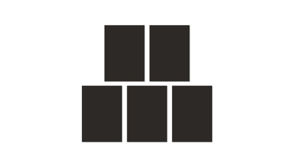 Color Collective 5×7 Cardstock Sticker Paper - Black, 1 of 3