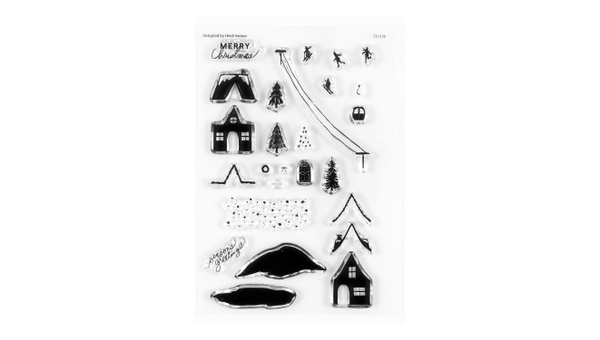 Stamp Set : 4×6 Alpine Village, 1 of 5