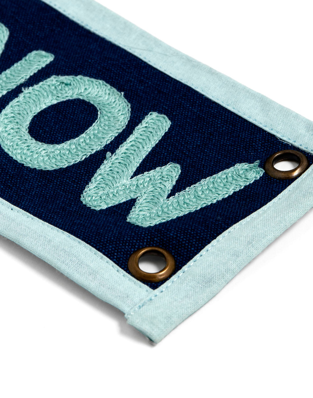 Enjoy The Now Embroidered Canvas Banner, 3 of 3