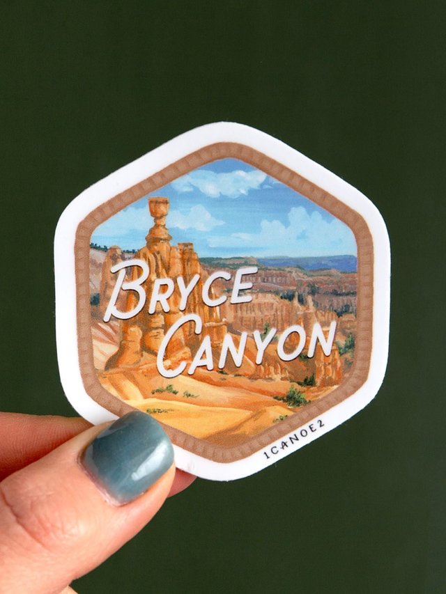 Bryce Canyon National Park Badge Decal Sticker, 1 of 2
