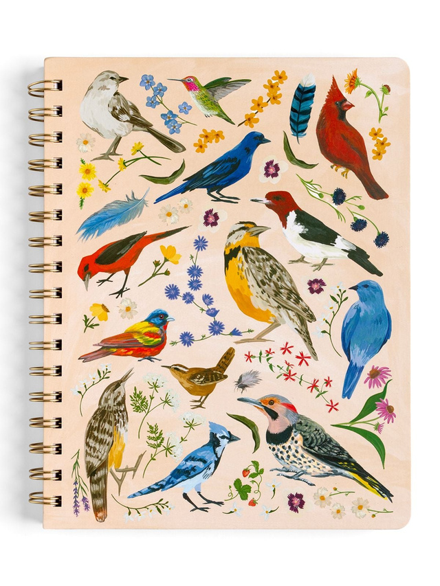 Feathered Friends Birds Spiral Notebook, 3 of 3